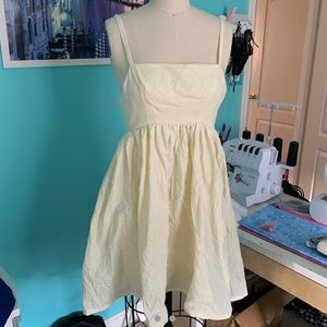 Yellow babydoll sundress